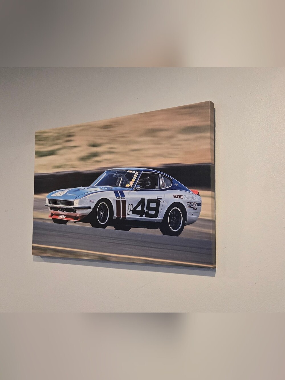 BRE Datsun 240Z #49 Race Car 30x20 Canvas Wall Art JDM Racing